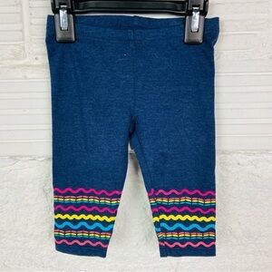MIX & MATCH Colorful Vibrant Wave Pattern navy Kids Leggings size 2T